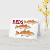 Roodbaars Groeten Kaart (Gele Bloem)