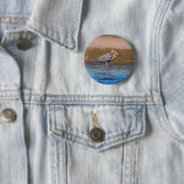 Roodbaars grot op Noordstrand Ronde Button 5,7 Cm (In situ)