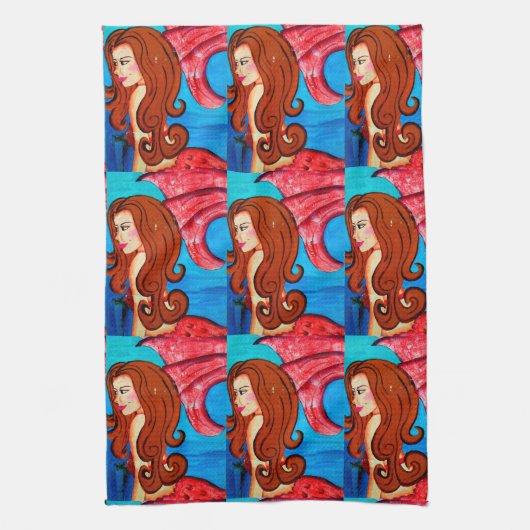 roodbaars handdoek (Verticaal)