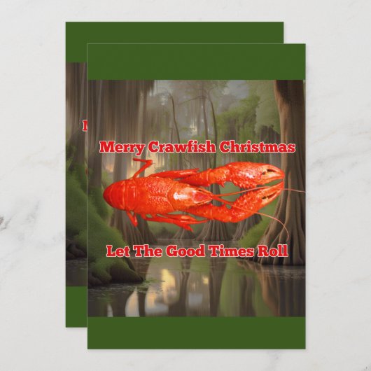 Roodbaars Kerst Kaart (Voorkant / Achterkant)