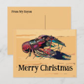 Roodbaars Kerstmis Feestdagenkaart (Voorkant / Achterkant)