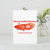 Roodbaars Kerstmis Feestdagenkaart (Staand voorkant)