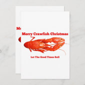 Roodbaars Kerstmis Feestdagenkaart (Voorkant / Achterkant)