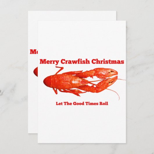 Roodbaars Kerstmis Feestdagenkaart (Voorkant / Achterkant)