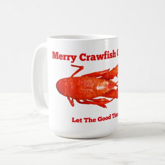 Roodbaars Kerstmis Koffiemok (Voorkant links)