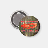 Roodbaars Kerstmis Magneet (Voorkant / Achterkant)