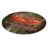 Roodbaars Kerstmis Snijplank (Hoek)