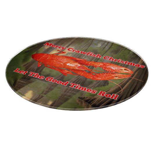 Roodbaars Kerstmis Snijplank (Hoek)