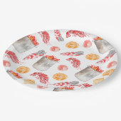 Roodbaars kook zomerfeest papier bord (Gekanteld)