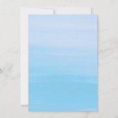 Roodbaars kookfeest rode kreeft blauw zee strand kaart (Achterkant)