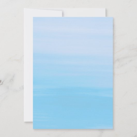 Roodbaars kookfeest rode kreeft blauw zee strand kaart (Achterkant)