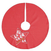 Roodbaars La La Fabulous Holiday Polka Boom Skirt Kerstboom Rok (Voorkant)