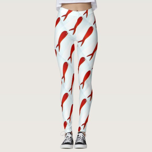 roodbaars leggings (Voorkant)