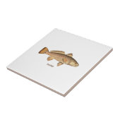 Roodbaars Logo Tegeltje (Zijkant)