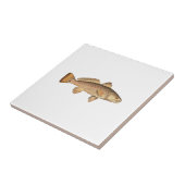 Roodbaars Logo Tegeltje (Zijkant)