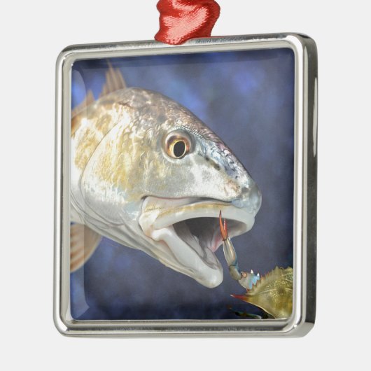 roodbaars metalen ornament (Links)