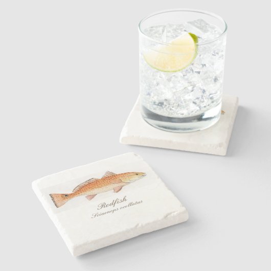 Roodbaars Onderzetter (Zijkant)