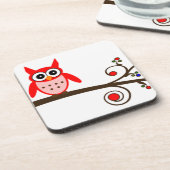 Roodbaars op Cherry Tree Onderzetter (Linkerzijde)