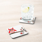 Roodbaars op Cherry Tree Onderzetter (Rechterzijde)