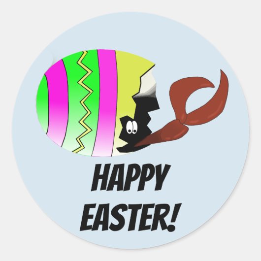 Roodbaars paasei Louisiana Cajun Stickers (Voorkant)