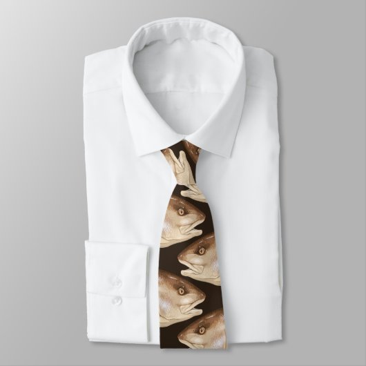 Roodbaars (Rode drum) Stropdas (Gebonden)