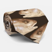 Roodbaars (Rode drum) Stropdas (Opgerold)