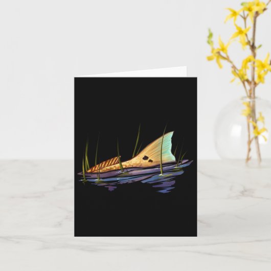 Roodbaars Rooddrum Shirt Roodbaars Kaart (Gele Bloem)