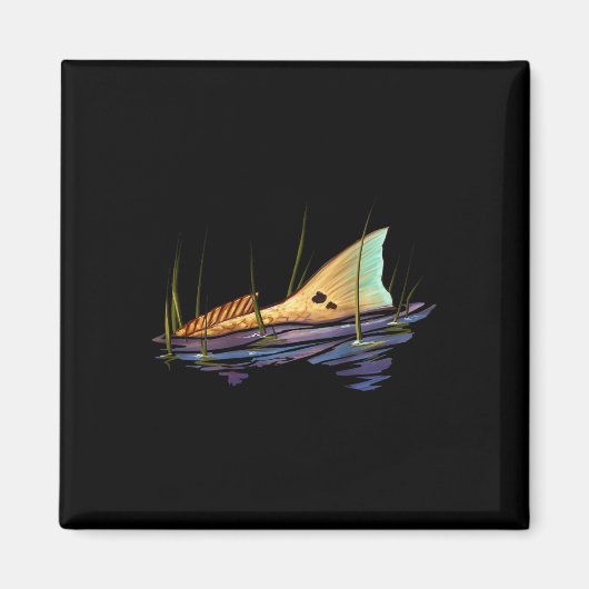 Roodbaars Rooddrum Shirt Roodbaars Magneet (Voorkant)