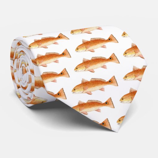 Roodbaars Stropdas (Opgerold)