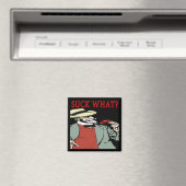 Roodbaars "Suck What"? Komische Cartoon Magneet (Insitu (Vaatwasser))