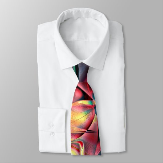 Roodbaars tot groen kleurrijk gekruist 'stranddoek stropdas (Gebonden)