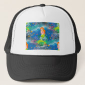 roodbaars trucker pet (Voorkant)