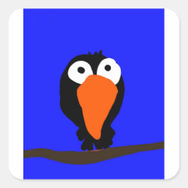 roodbaars vierkante sticker