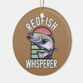 roodbaars vis Vist Keramisch Ornament (Links)