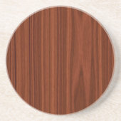 Roodbaarse bruine houten korrels zandsteen onderzetter (Voorkant)
