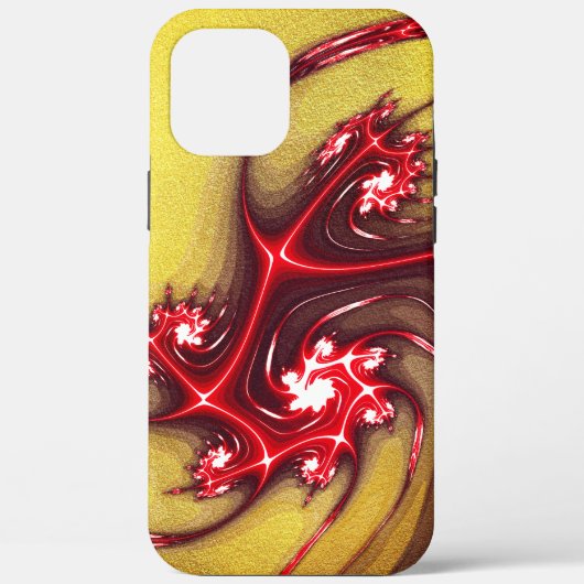 Roodbaarse hagedis op zandtextuur van ochre Case-Mate iPhone case (Achterkant)