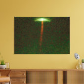 Roodbaarse jet van het gas Emanates van de Vormend Canvas Afdruk (Insitu (Woonkamer))