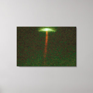 Roodbaarse jet van het gas Emanates van de Vormend Canvas Afdruk