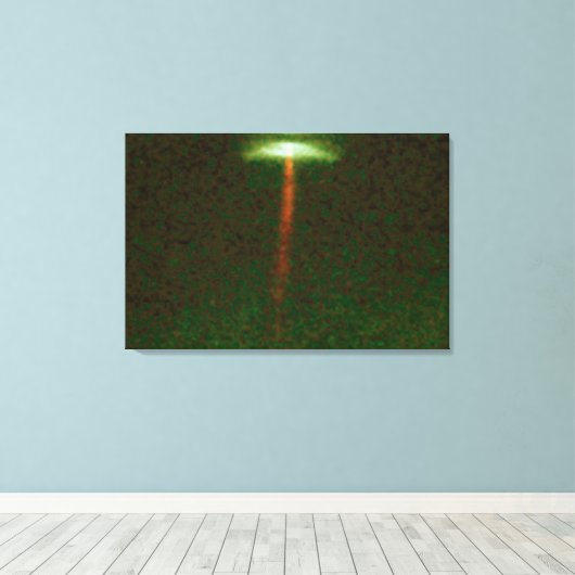 Roodbaarse jet van het gas Emanates van de Vormend Canvas Afdruk (Insitu (Houten vloer))