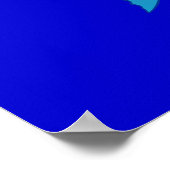 Roodbaarse Poster van visCartoon (Hoek)