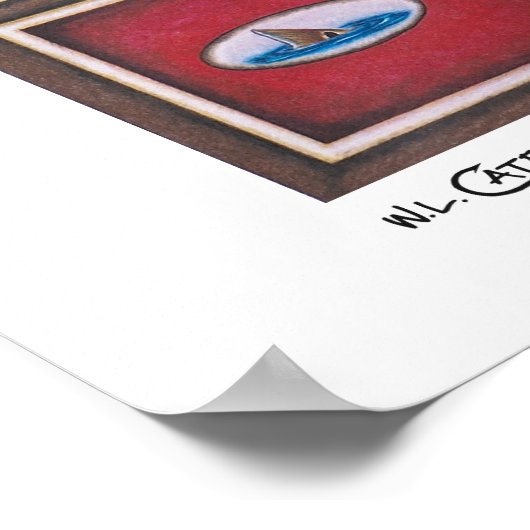 Roodbaarse Posters, Prints en Lijsten (Hoek)