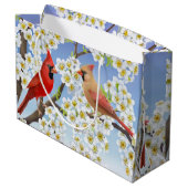 Roodbaartas in noordelijke Kardinaal Groot Cadeauzakje (Achterkant Gekanteld)