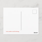 Roodbaarzen kunst met kruipende mieren briefkaart (Achterkant)