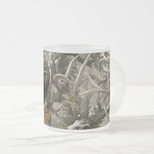 Roodbaarzen Matglas Koffiemok (Voorkant rechts)