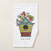 roodbaarzen met blauwe bessen en vogelpest bad handdoek (Handdoek)