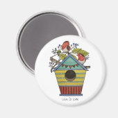 roodbaarzen met blauwe bessen en vogelpest magneet (Voorkant / Achterkant)