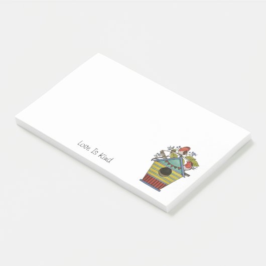 roodbaarzen met blauwe bessen en vogelpest post-it® notes (Schuin)