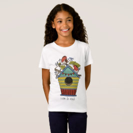 roodbaarzen met blauwe bessen en vogelpest t-shirt