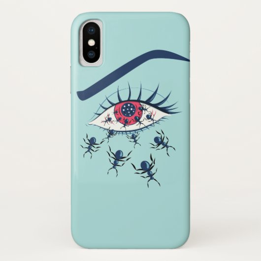 Roodbaarzen met kruipende mieren Case-Mate iPhone case (Achterkant)