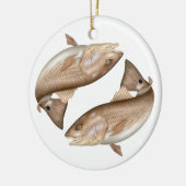 Roodbaarzen (Red Drum) Keramisch siermiddel Keramisch Ornament (Links)